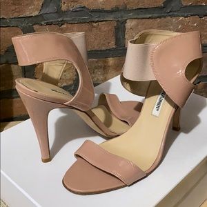 Manolo Blahnik Open Toed Patent Sling Back Size 36